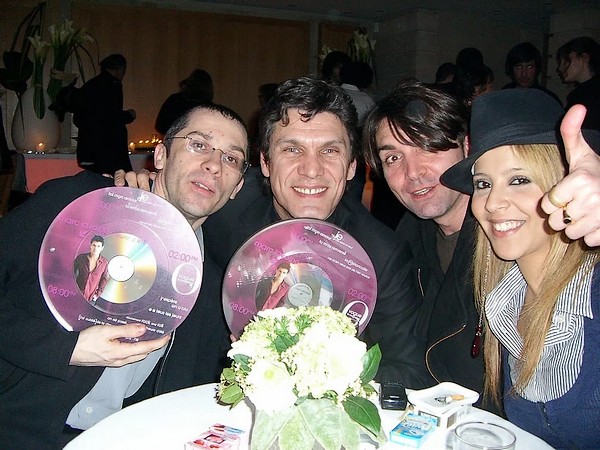 Jean-François Berger, Marc Lavoine et Najoua Belyzel – Premier Disque d’or pour Toi Mon Amour (2007)